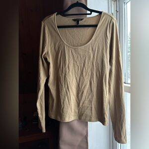 Banana Republic Beige Long Sleeve Top